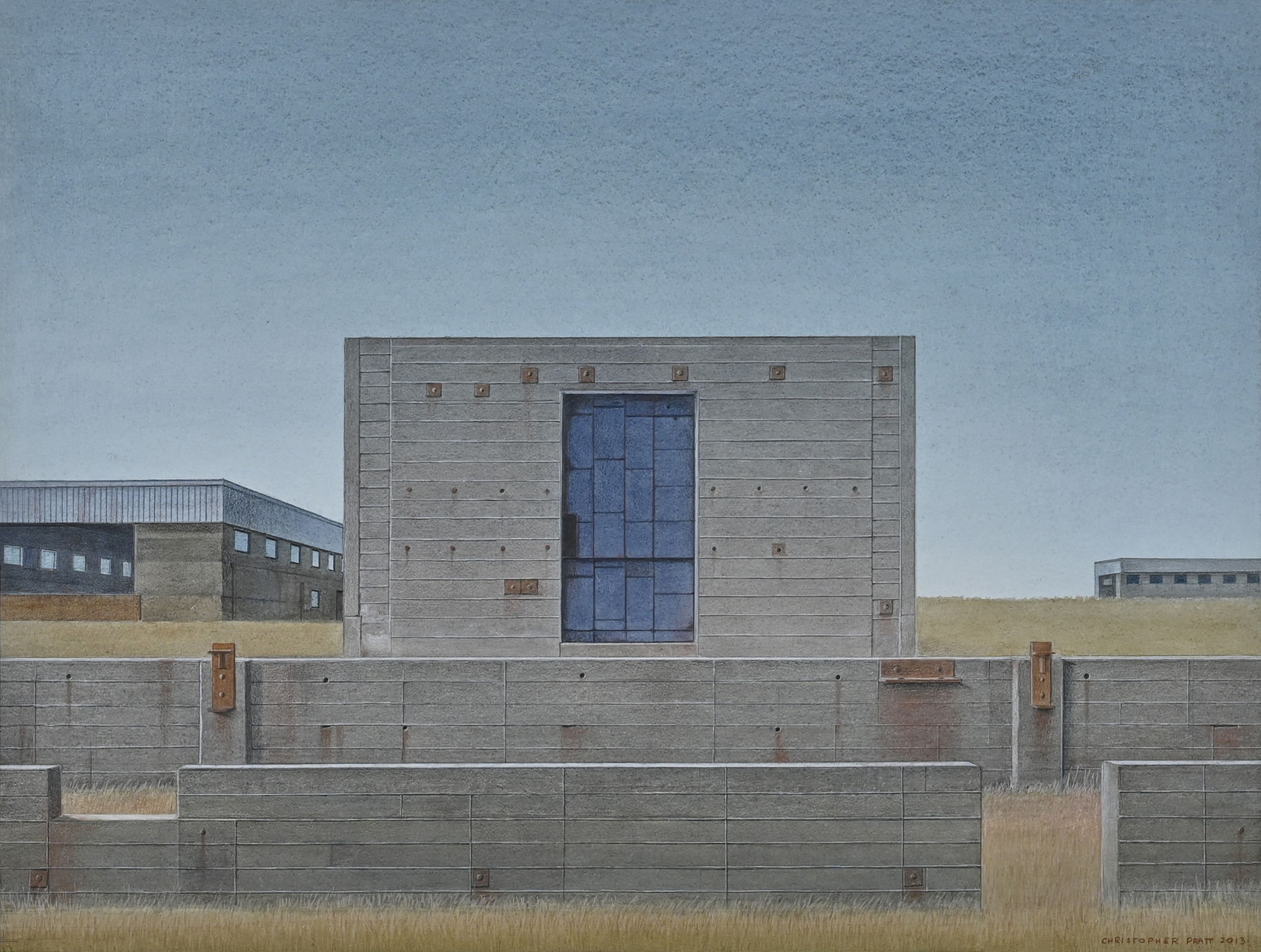 CHRISTOPHER PRATT, The Ruins of Fort McAndrew: Bunker with a Blue Iron Door, 2013