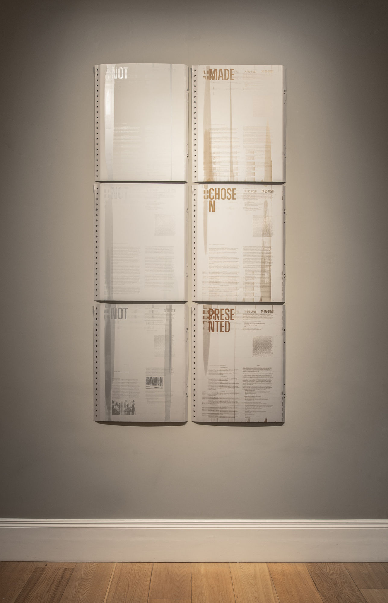 NOT MADE NOT CHOSEN NOT PRESENTED