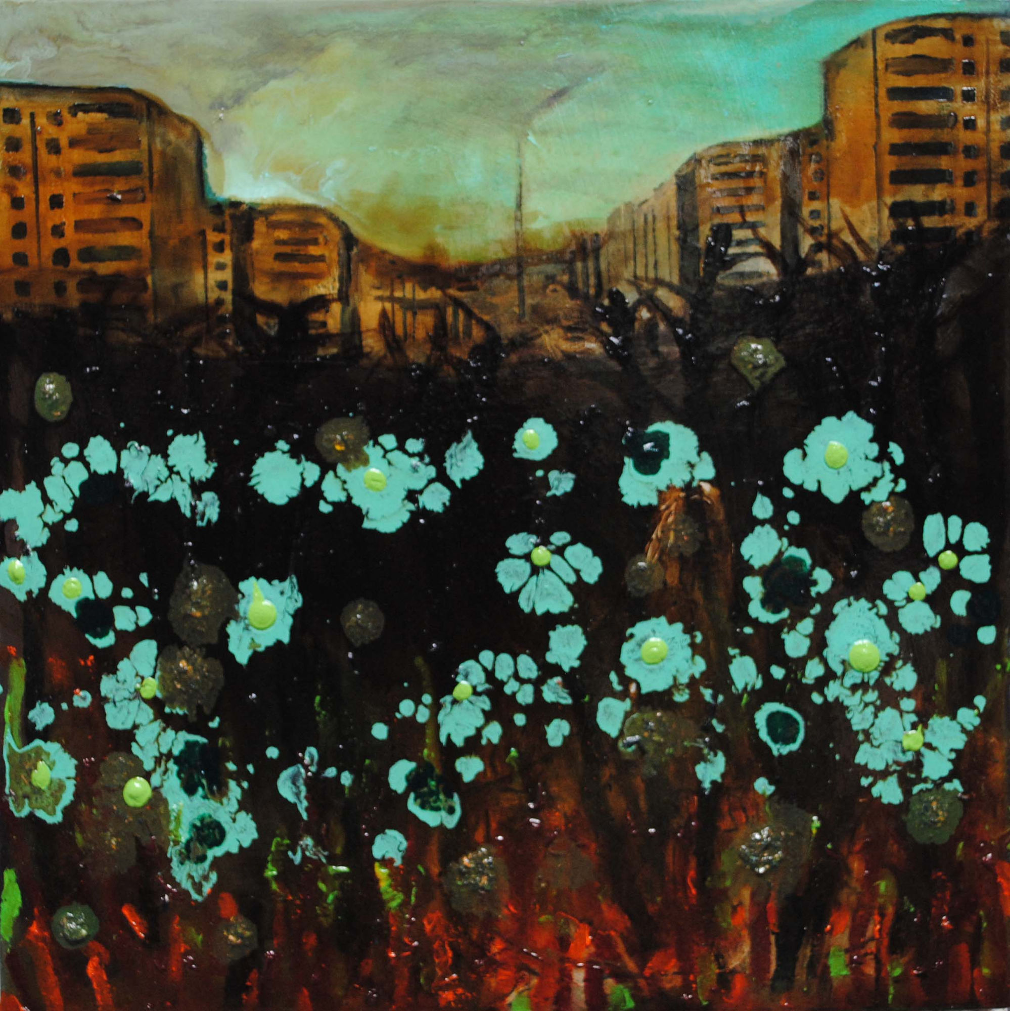 Thomas Brezing Where in the world are you? Oil on canvas 30 x 30 cm