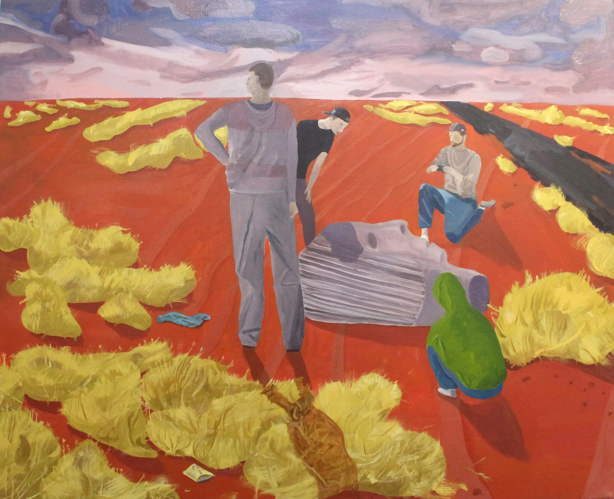Oscar Fouz Lopez Lost plains Oil on canvas 100 x 120 cm