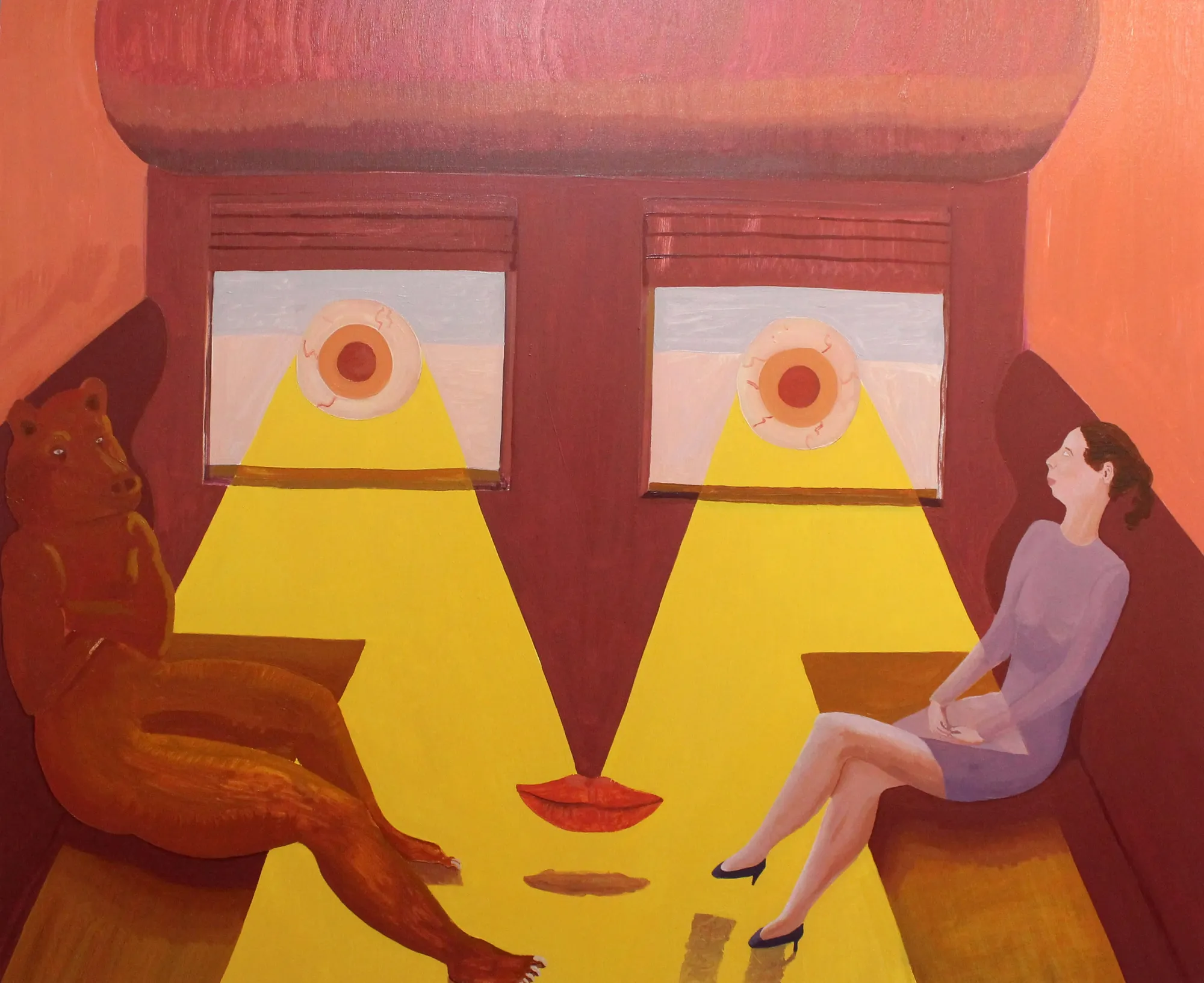 Oscar Fouz Lopez Don't look back, baby Oil on canvas 100 x 120 cm