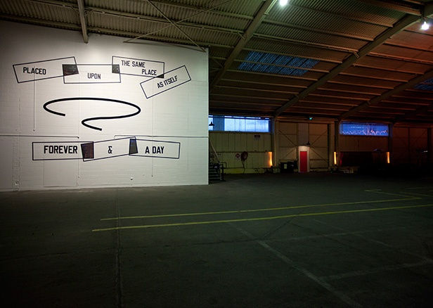 BEAM IN THINE OWN EYE Lawrence Weiner (USA) 2013