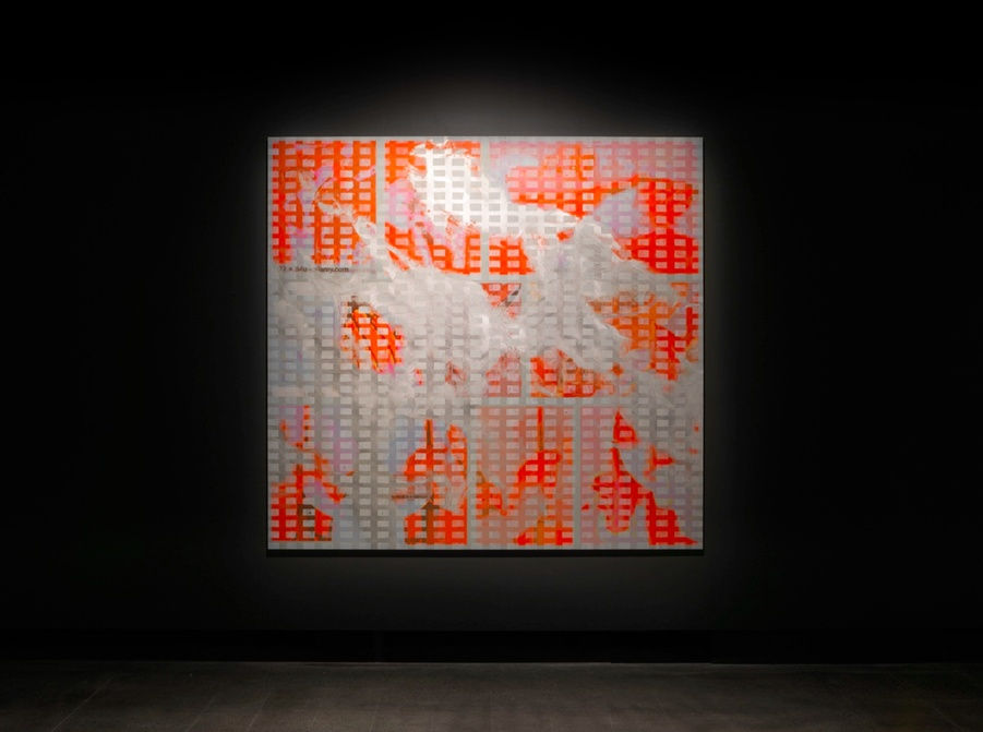 The violet hour 2018 Oil on aluminium 200 x 211 x 3 cm