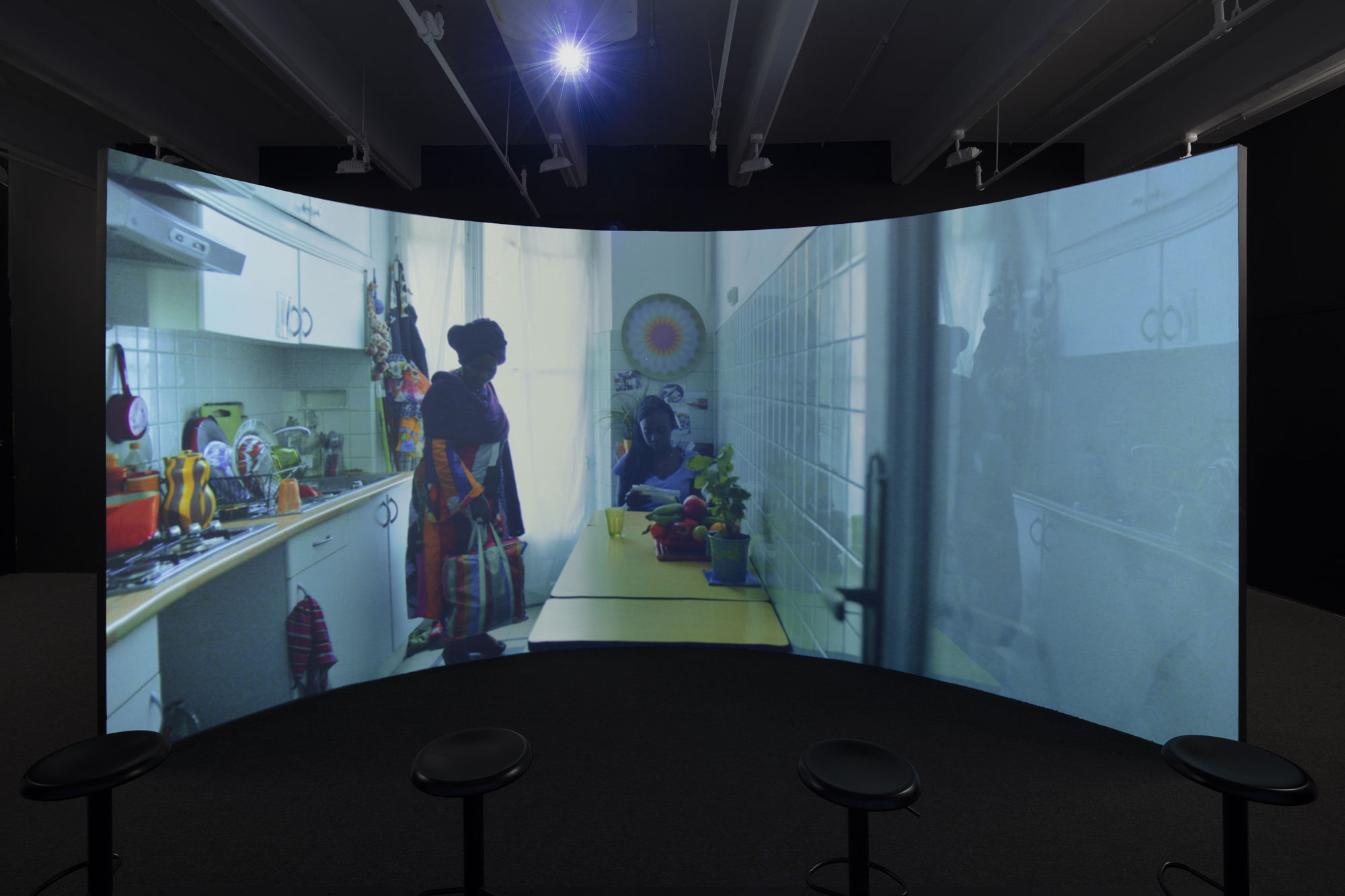 Installation view: Terence Nance, Univitellin, 2016.