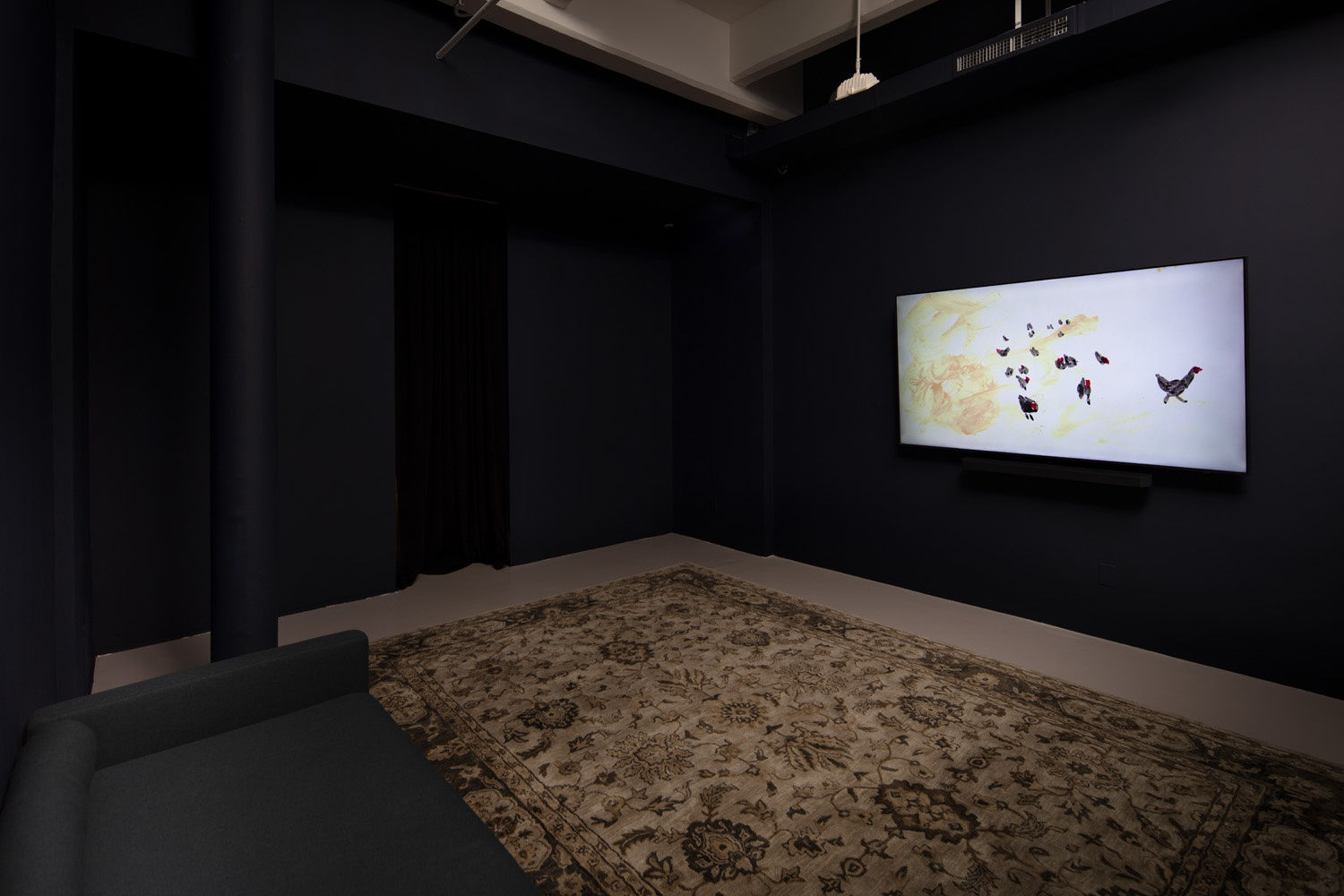 Installation View of Bedimmed Boundaries: Between Wakefulness and Sleep at Nicola Vassell Gallery. Photo: Lance Brewer