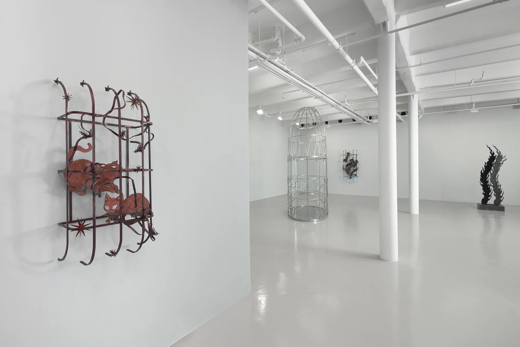 Installation view of Abigail Lucien: Wrought at Nicola Vassell Gallery. ©Abigail Lucien. Courtesy of the artist and Nicola Vassell Gallery. Photo: Lance Brewer