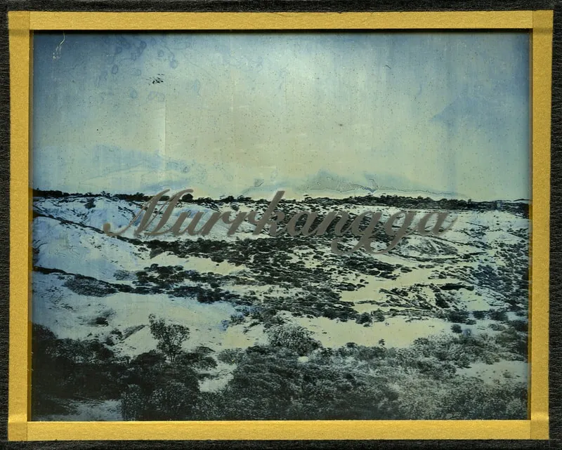James Tylor We Call This Place (Murrkangga), 2020 daguerreotype with engraved text 10 x 12.5 cm