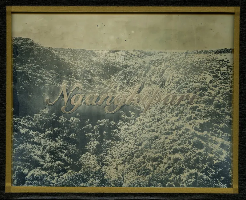 James Tylor We Call This Place (Ngangkipari), 2020 daguerreotype with engraved text 10 x 12.5 cm