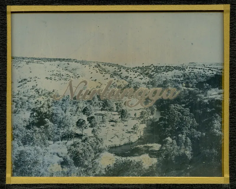 James Tylor We Call This Place (Nurlungga), 2020 daguerreotype with engraved text 10 x 12.5 cm