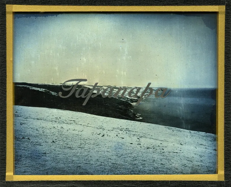 James Tylor We Call This Place (Tapanapa), 2020 daguerreotype with engraved text 10 x 12.5 cm