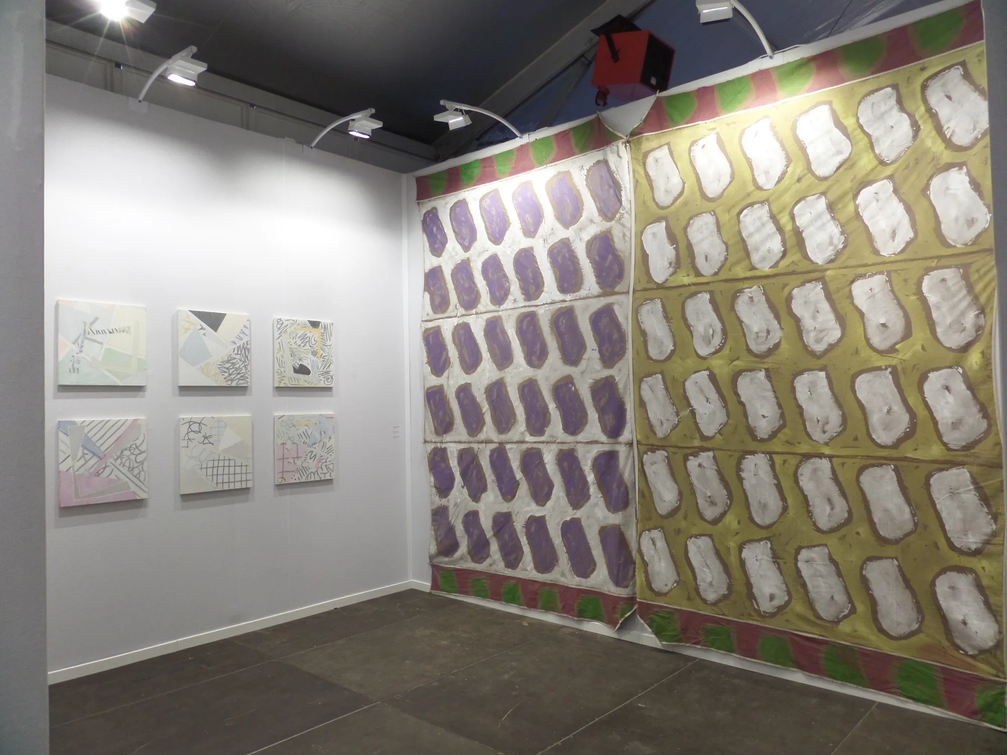 Christian Bonnefoi + Claude Viallat @ Slick art fair 2015 - Paris