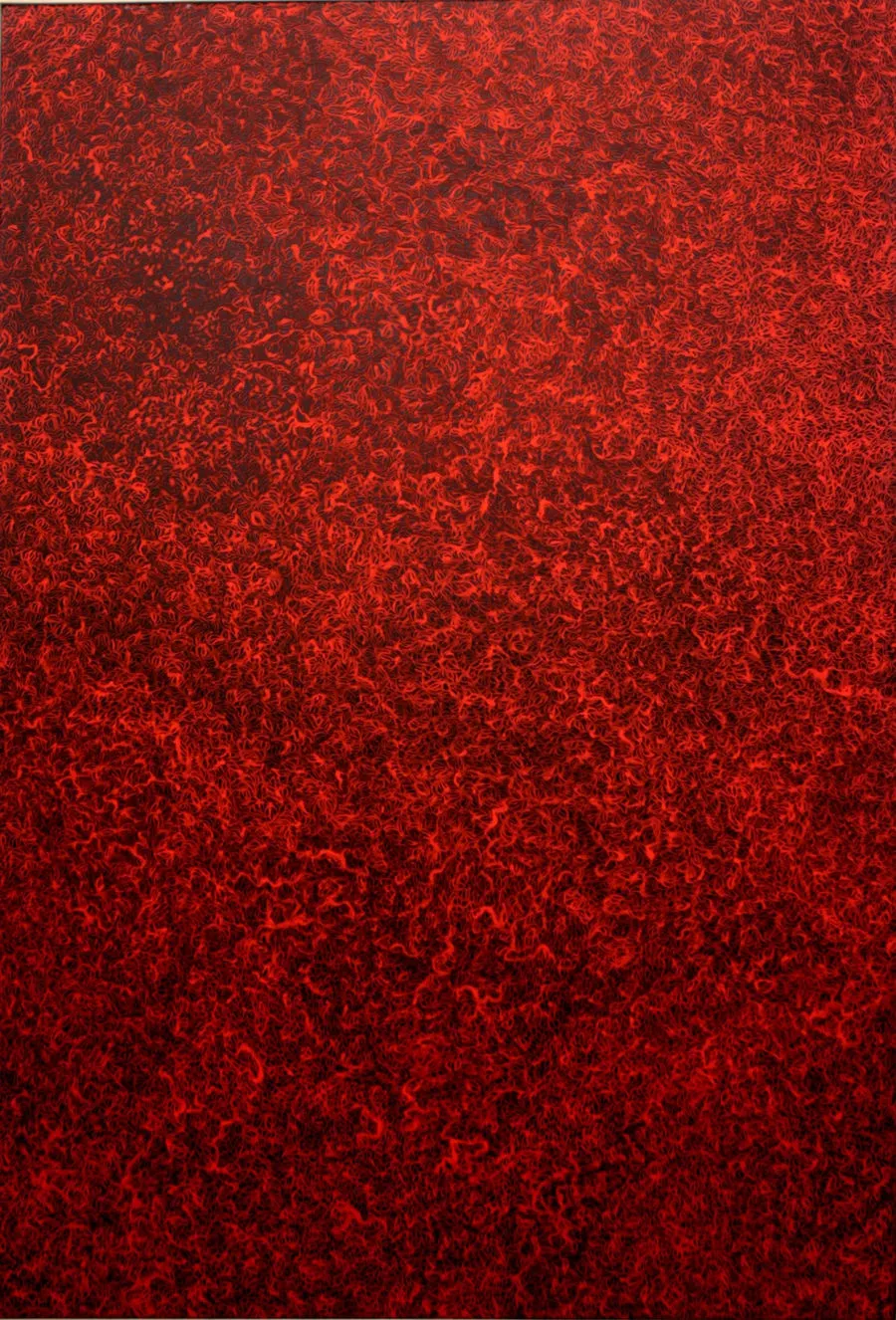 YAYOI KUSAMA The Sea In The Evening-Glow 1988 Acrylic on canvas 194 x 130.3 cm