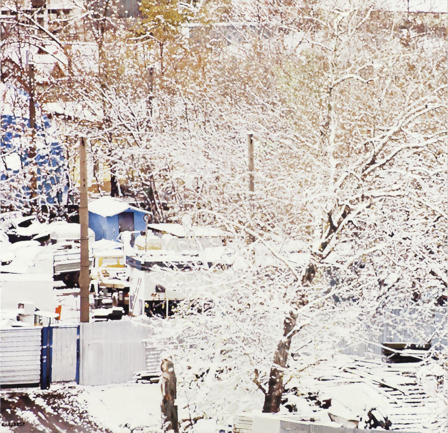 Semyon Faibisovich Backyards from the cycle MY YARD, 2012