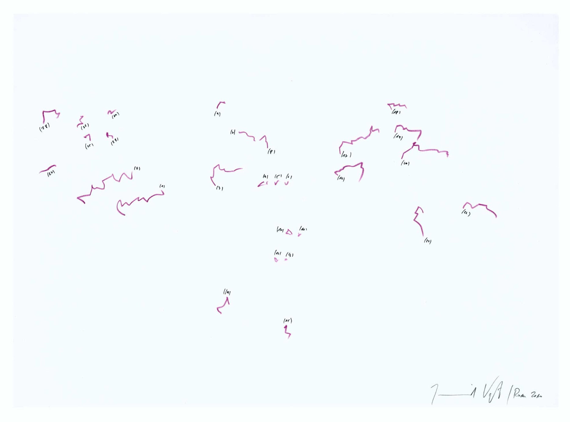 Jorinde Voigt Superdestination 1 (Bouganvilla / Villa Massimo), 2010