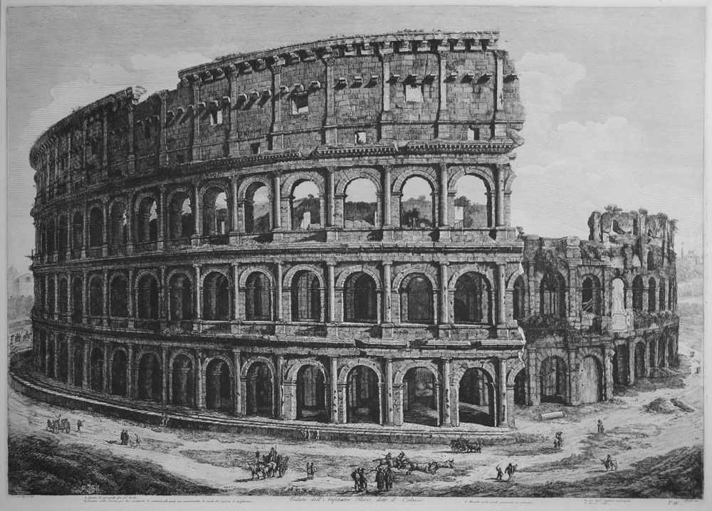 "Roman Antiquities" by Luigi Rossini (1790 - 1857)