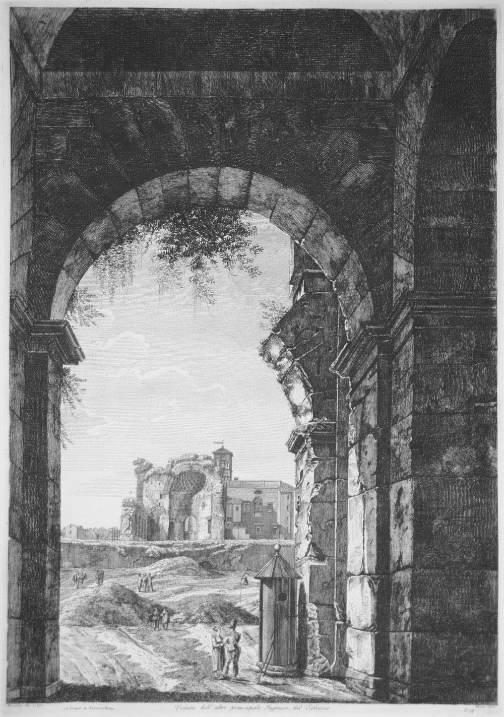 "Roman Antiquities" by Luigi Rossini (1790 - 1857)