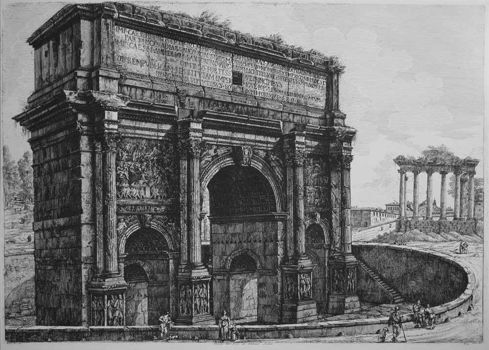 "Roman Antiquities" by Luigi Rossini (1790 - 1857)