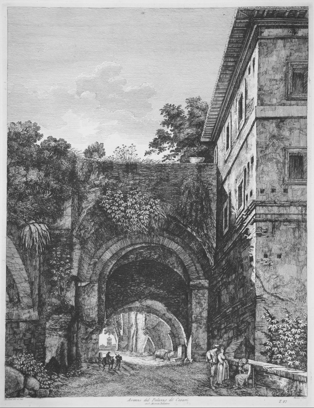 "Roman Antiquities" by Luigi Rossini (1790 - 1857)