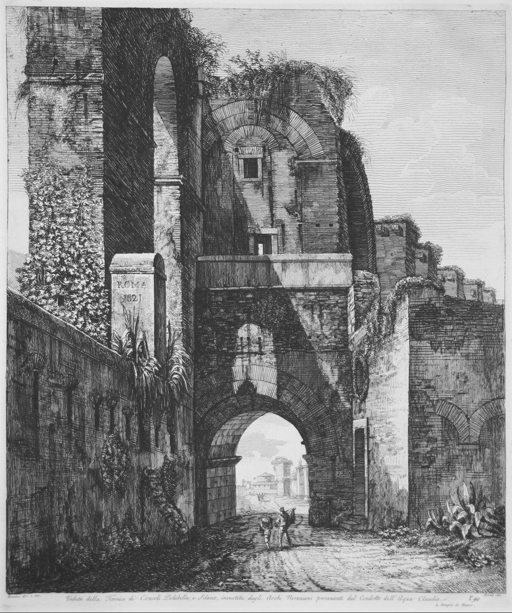"Roman Antiquities" by Luigi Rossini (1790 - 1857)