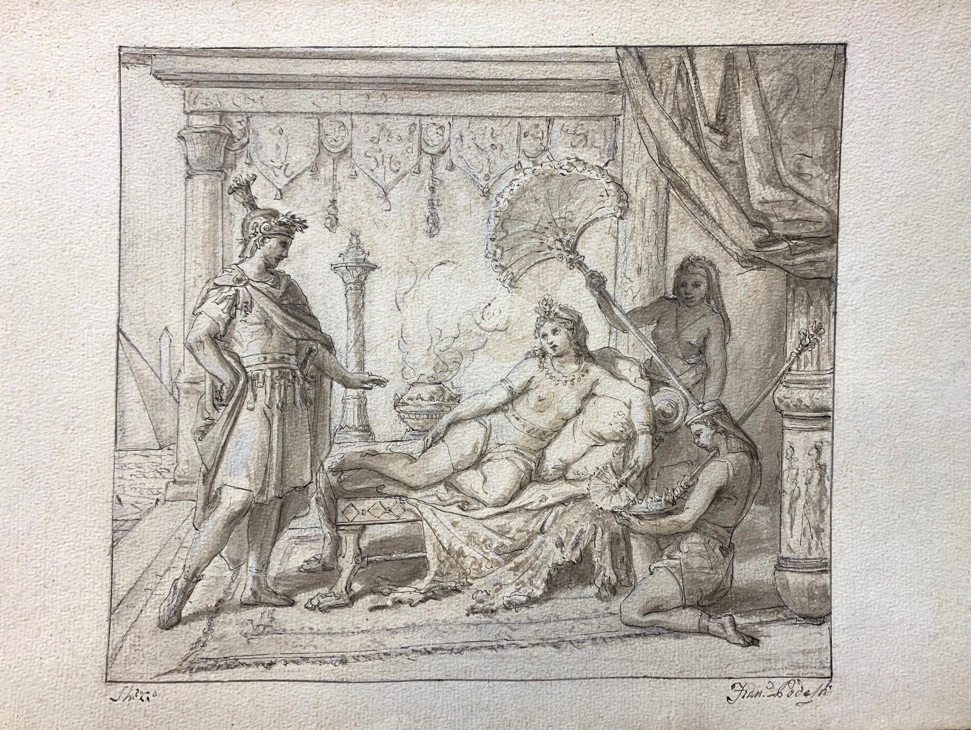 Francesco PODESTI, Cleopatra presented to Caesar , 1824