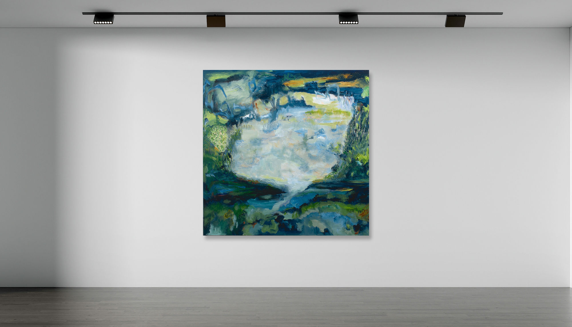 Patricia Qualls Forgive Us Mother Earth as We Heal Together, 2024 Mixed Media on Canvas 60 x 60 in