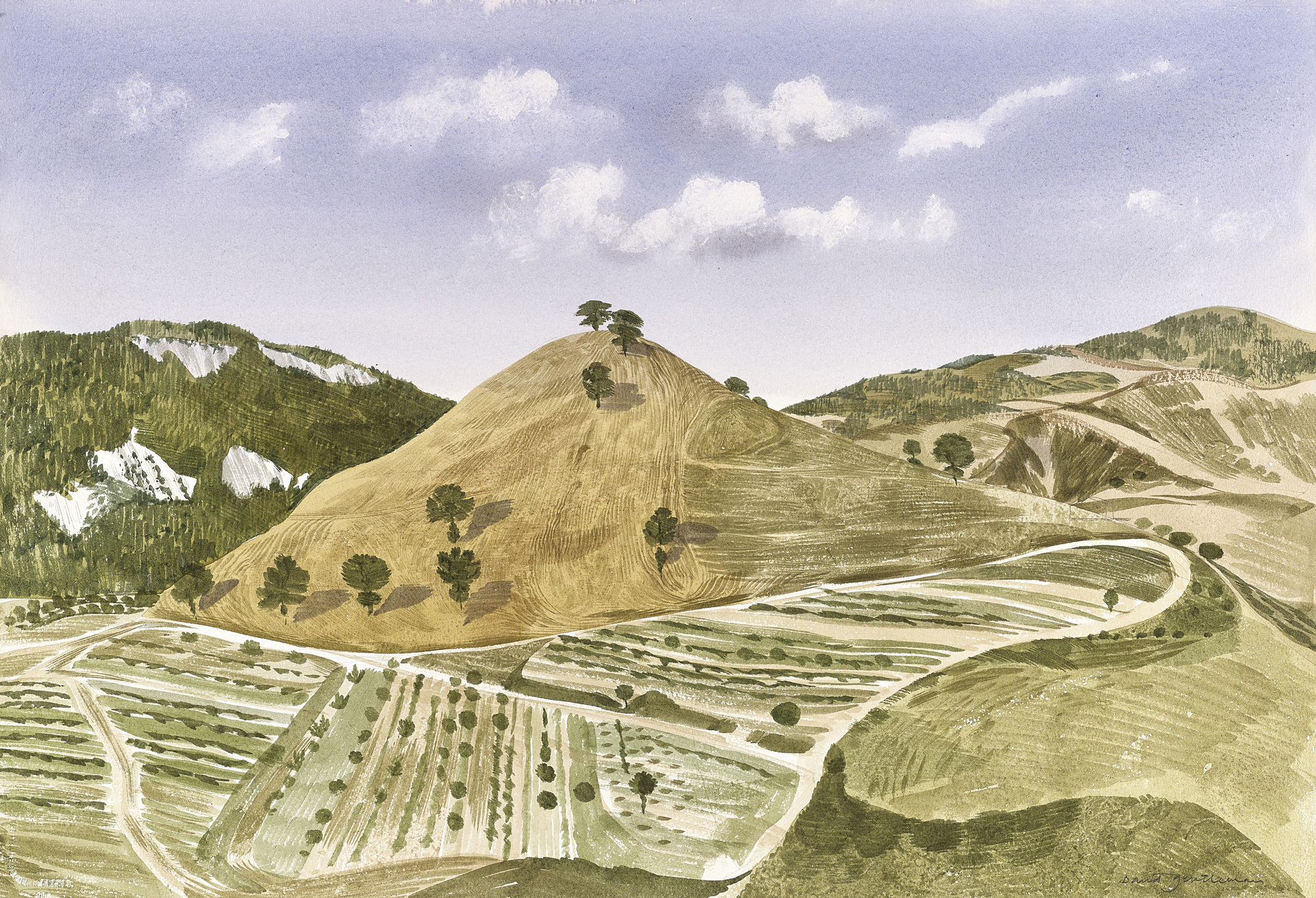 David Gentleman, Urbino: Botanical garden, 1961