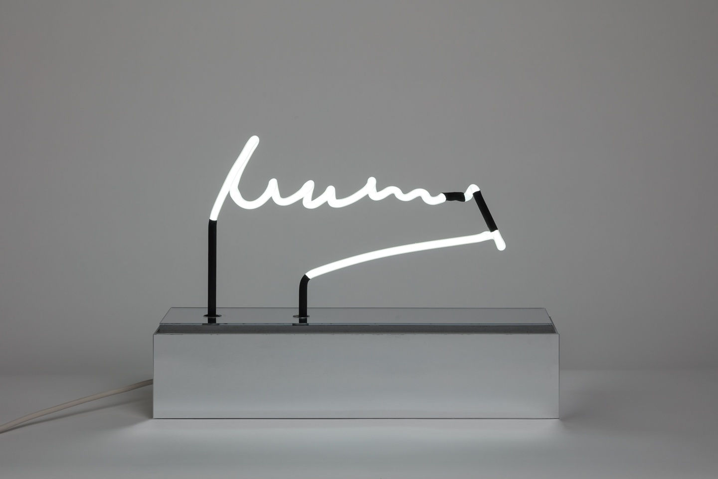 Peter Saville Mum and Dad, 2012 Neon. Unique 48.83 x 42.53 x 12.65 cm