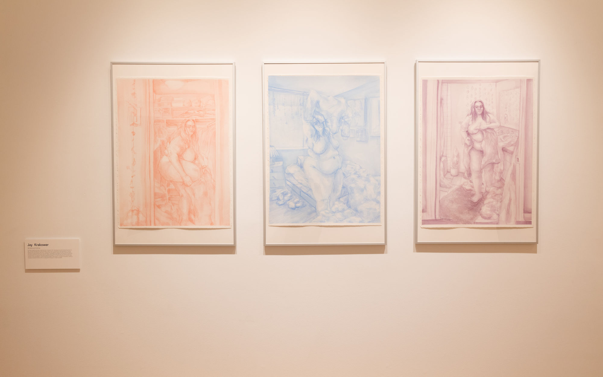 Jay Krakower My body and clothing aquarelle / watercolours 30 x 22" chacune non encadrée / each unframed