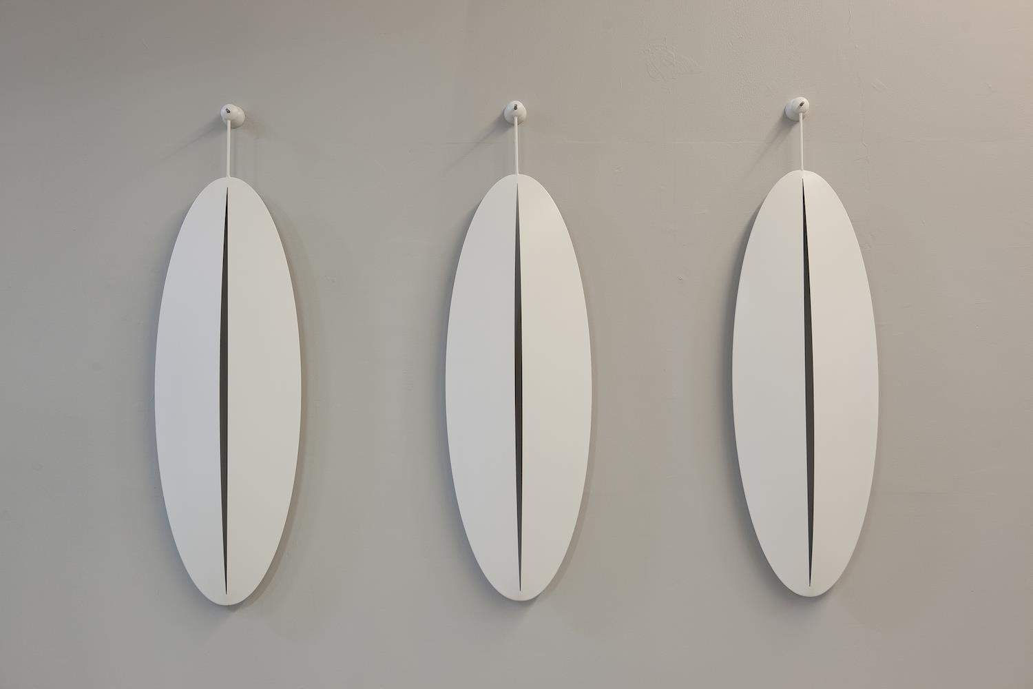 Africa Africa, 2022, Steel and oven-dying, 55 x 40 x 20 cm / 3 pieces