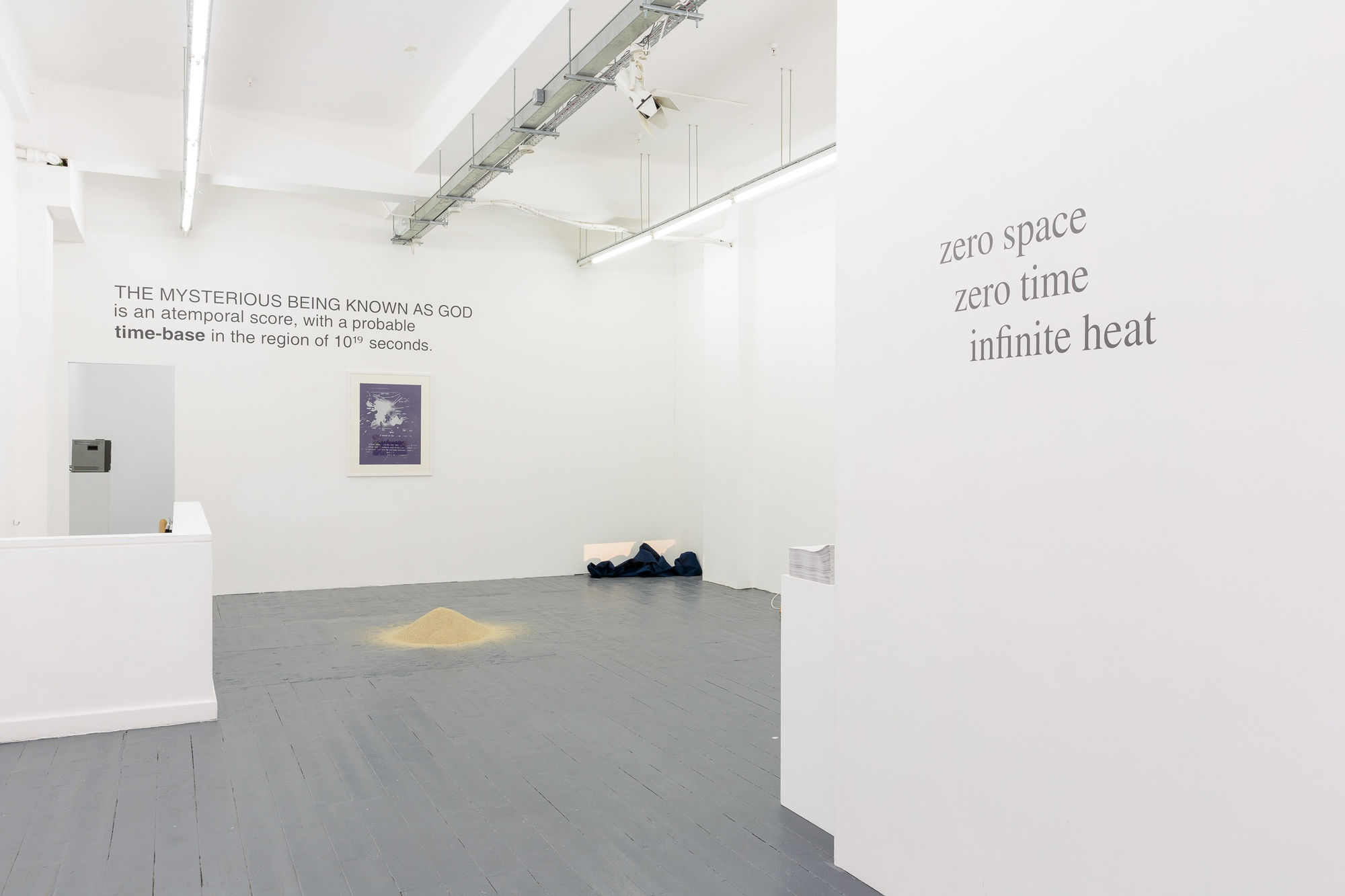 Fiona Banner, Barry Flanagan, Toby Tobias Kidd, John Latham, Cally Spooner, Anne Tallentire