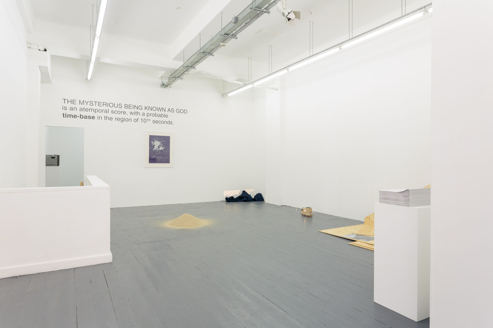 Fiona Banner, Barry Flanagan, Toby Tobias Kidd, John Latham, Cally Spooner, Anne Tallentire