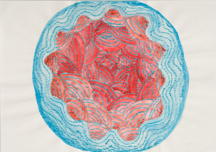 İz Öztat From the series In the Rivers North of the Future 2014-2017 Watercolour and mixed media on paper 37 x 27 cm (Framed)