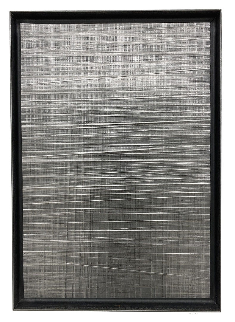 Untitled 2018 Oil and graphite on paper (steel framed) 54 x 39cm