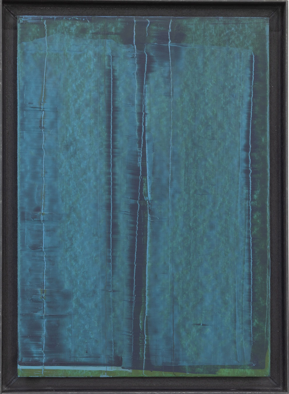 Untitled 2021 Oil on paper 46 x 34 cm (steelframe)