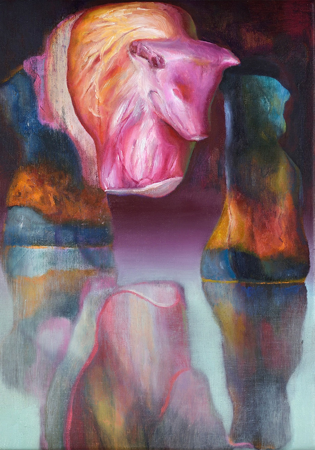 Caring Thorax 2021 Oil on canvas 33 x 24 cm