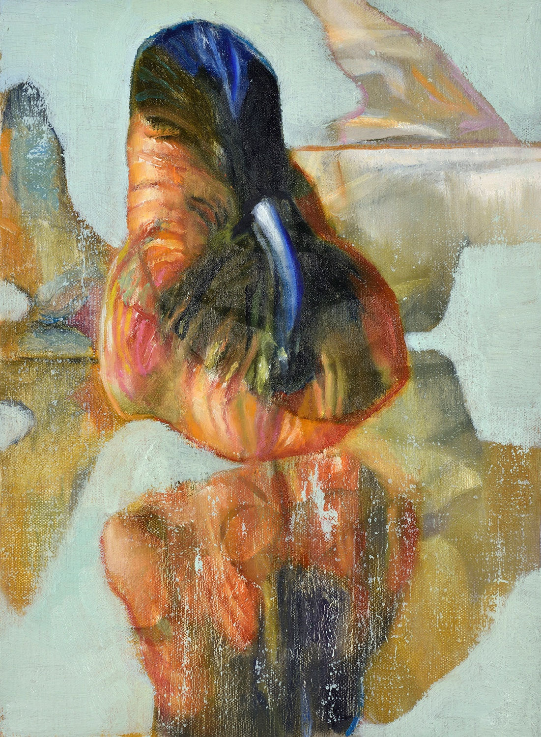 Chalk Time 2021 Oil on canvas 33 x 24 cm