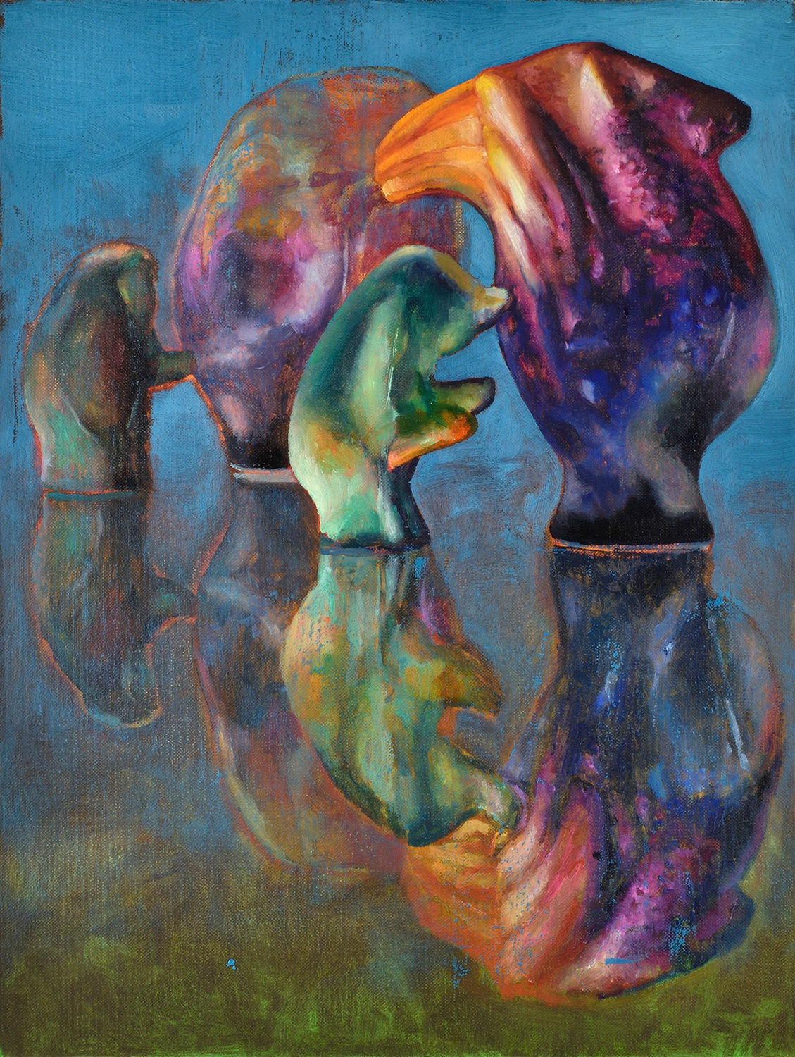 Purple Apples 2021 Oil on canvas 40 x 30 cm