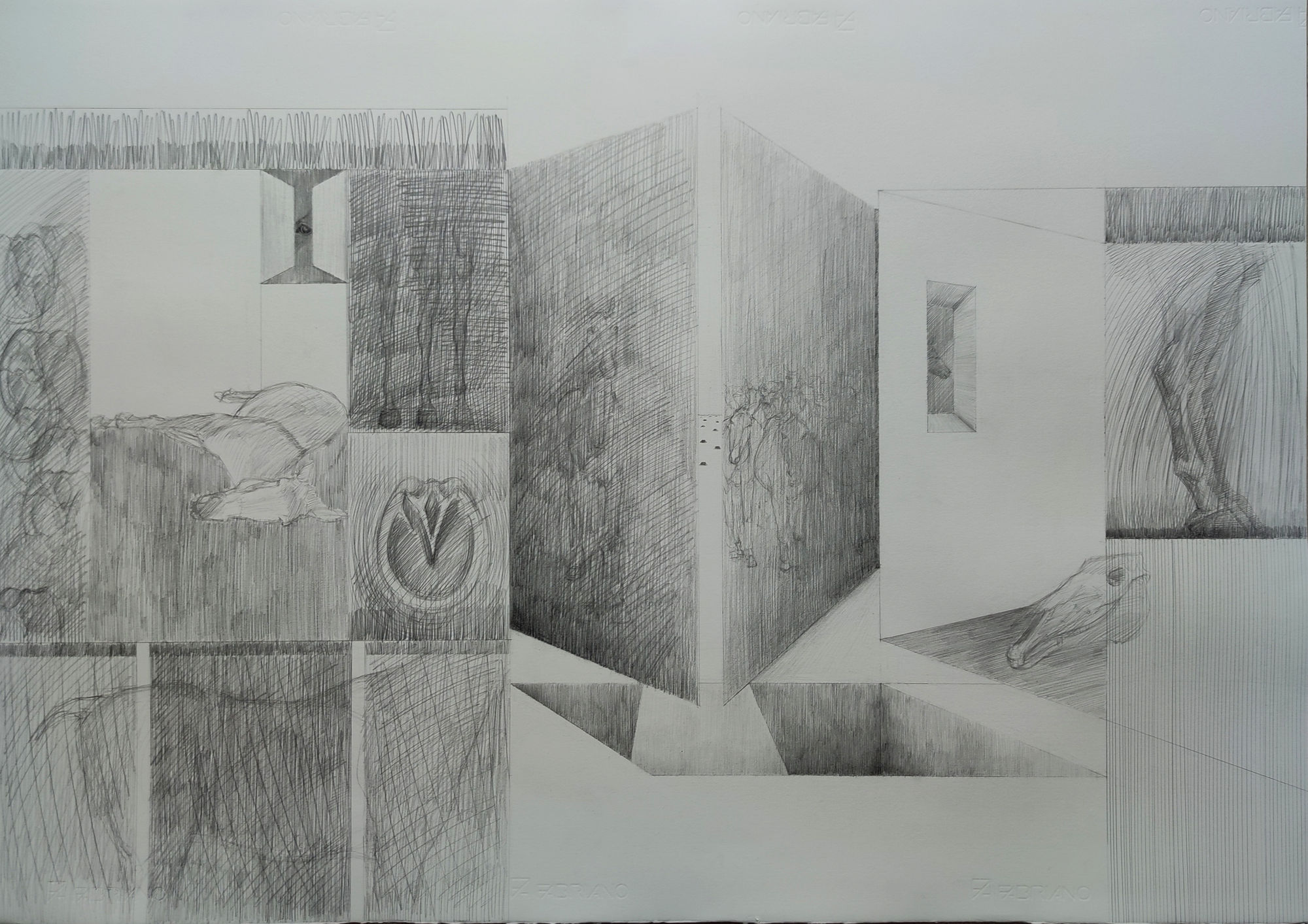 Yılmaz Bulut Gap 2021 Pencil on paper 70 x 100 cm