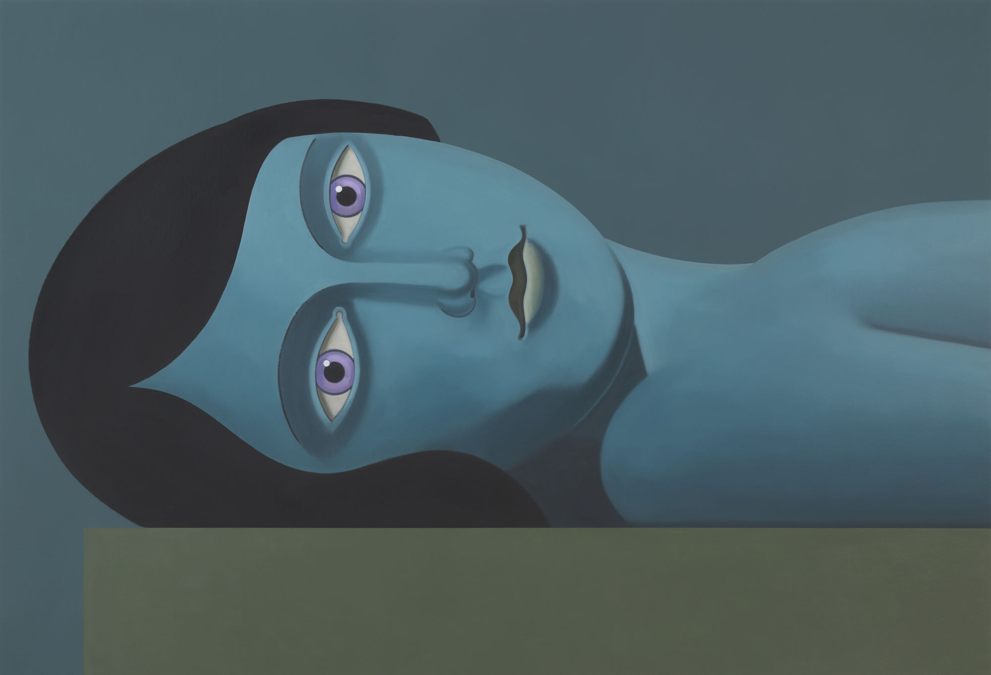 Richard Wathen Platform 2022 Oil on Canvas 160 x 230 cm