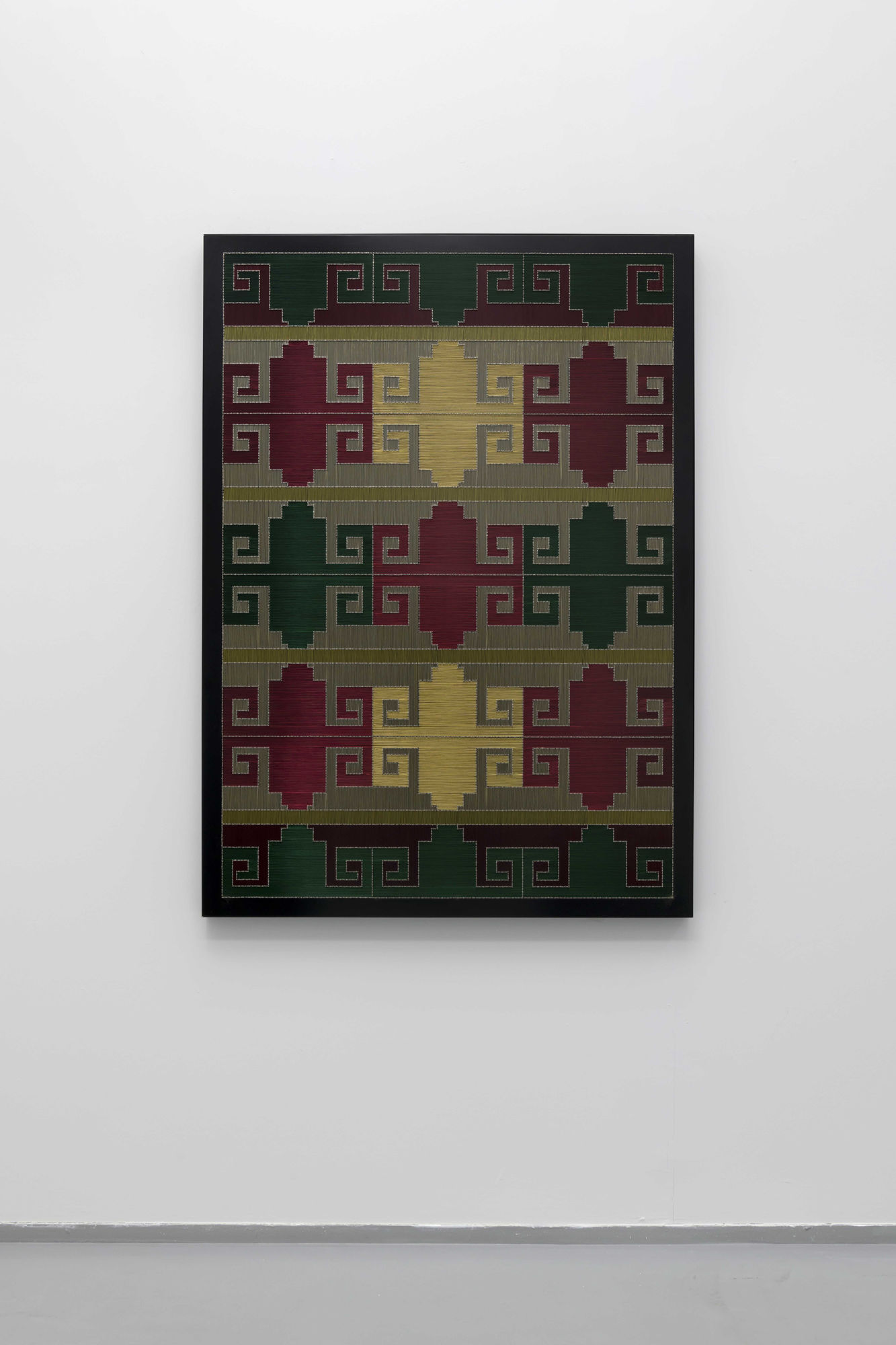 Gülay Semercioğlu Ram’s Horn 2021 Wire, screw, wood 142 x 102.5 cm