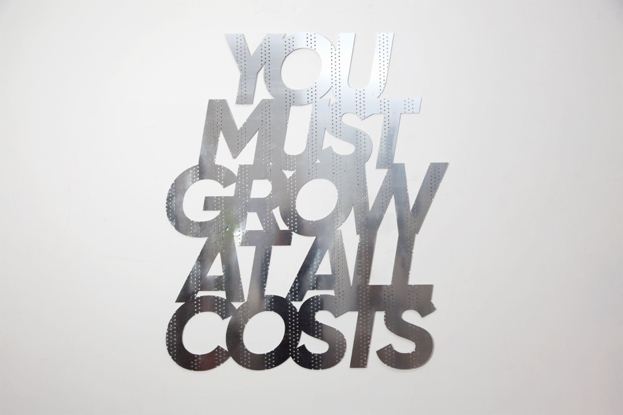 Fabio Lattanzi Antinori A Sign 2022 Perforated security screen sheet, aluminium 1190 x 996 mm