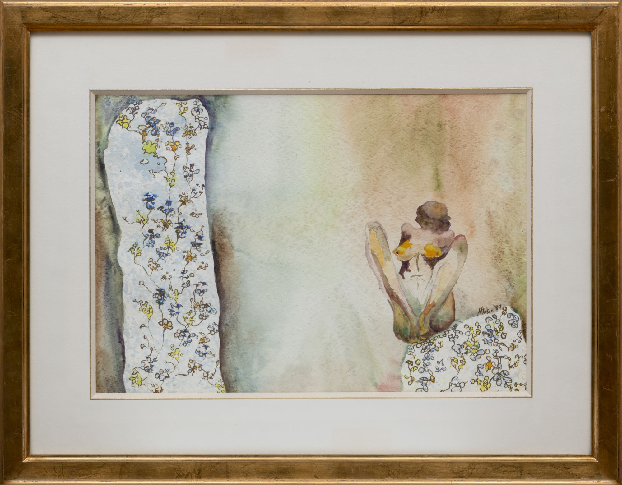 Nancy Atakan Untitled 1987 Watercolor on paper 45 x 50 cm