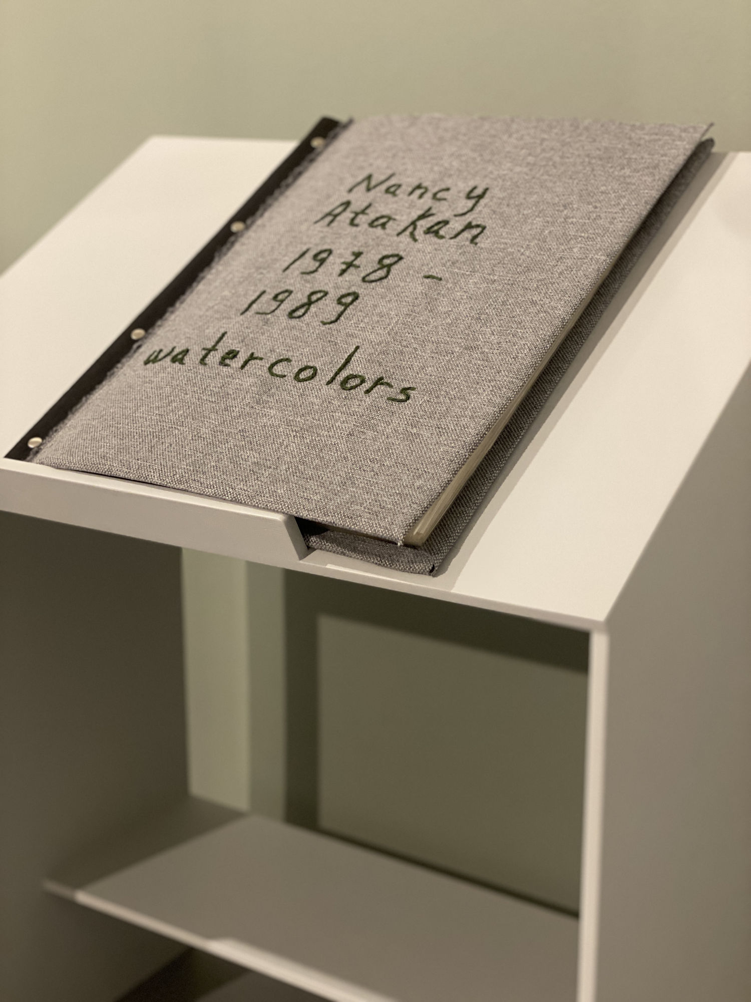 Nancy Atakan Nancy Atakan’s Watercolors 1978 – 1989 Felt, needlework, 41 watercolor drawings