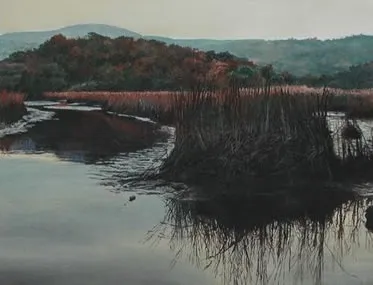 James Van Pattern "Day Gone" Watercolour on paper 27 x 34 cm