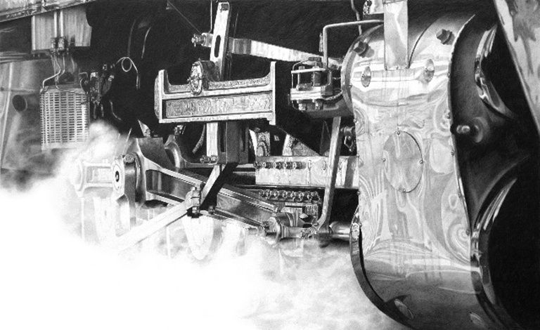 Roger Watt "Motion" Graphite on Bristol board 28 x 45.7 cm