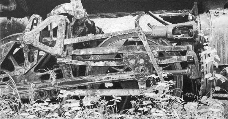 Roger Watt "Reclamation" Graphite on Bristol board 22.8 x 43 cm