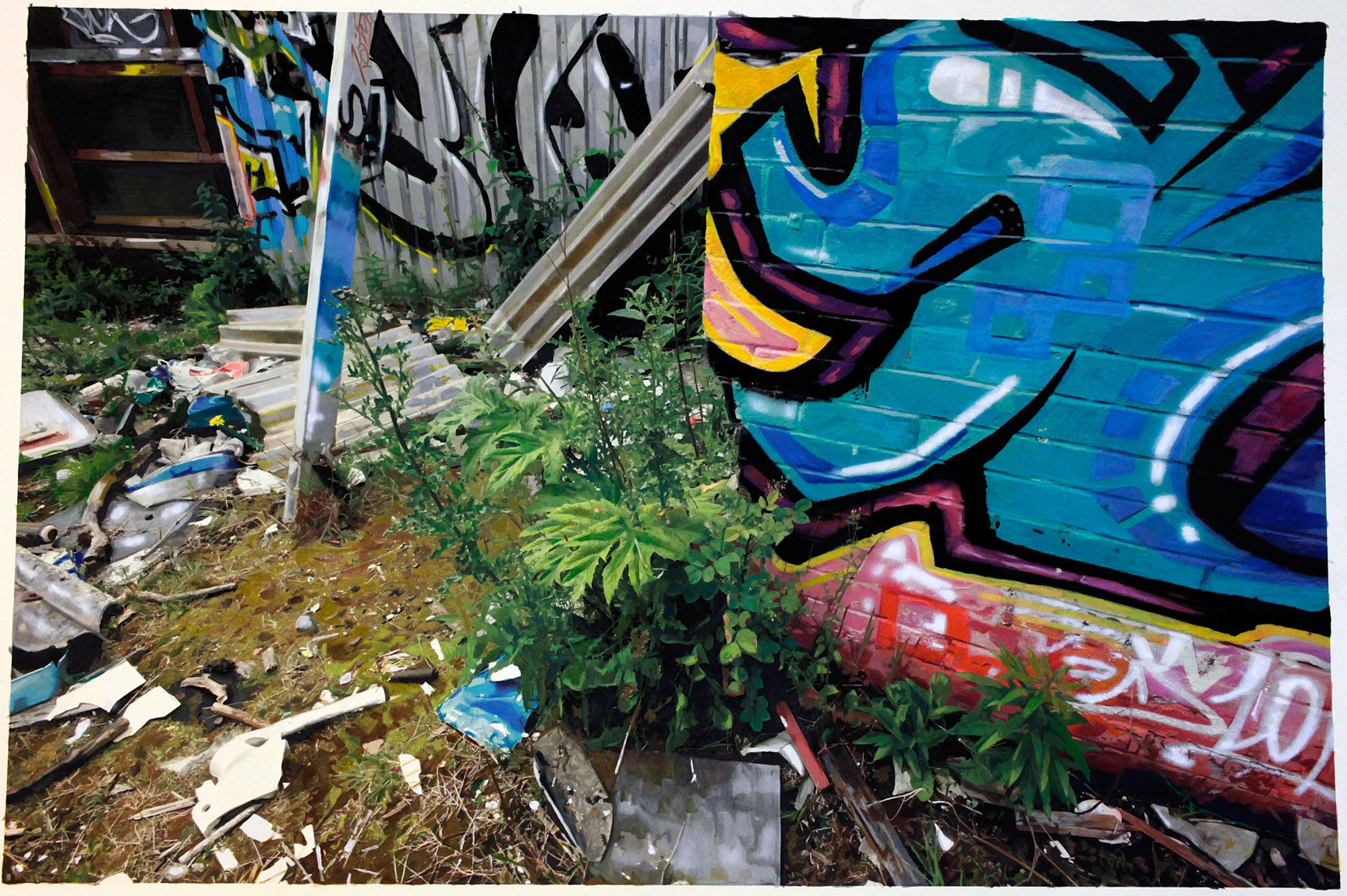 Paul Cadden "Scottish Landscapes No.4" Watercolour with watercolour pencil on paper 46 x 70 cm