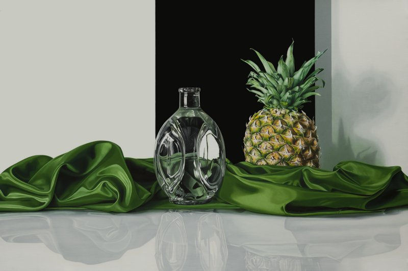 Elena Molinari "Pineapple" Oil on canvas 97 x 146 cm