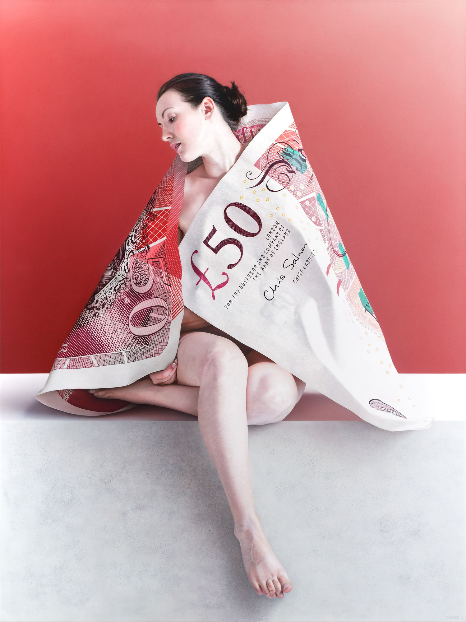 Tom Martin "Safety Blanket II" Acrylic on panel 105 x 140 cm