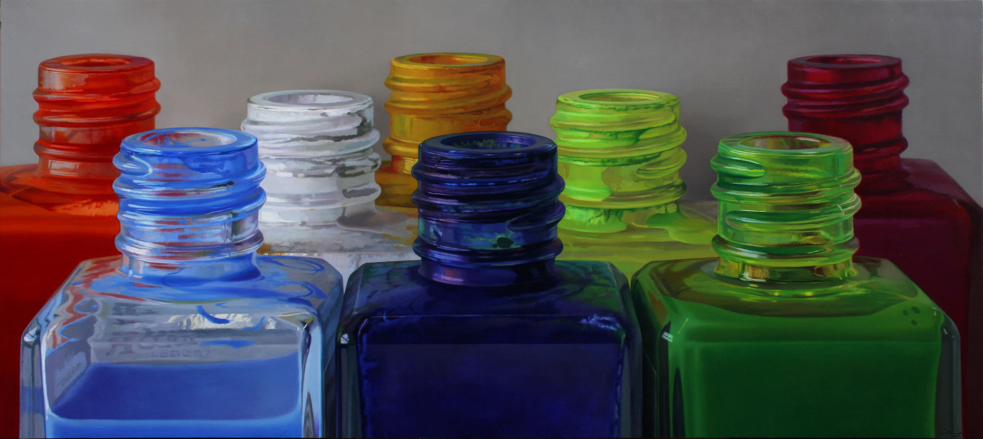 Colour VII Oil on panel 85 x 190 cm